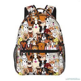 Backpack Cartoon Dog Cute Bookbag Schoolbags Funny School Backpacks Lightweight Laptop Bag Travel Hiking Waterproof Daypack