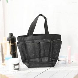 Storage Bags Multifunction Large Capacity Mesh Shower Beach Portable For College Dorm Bathroom Tote Bag Durable With 8 Pockets Shoes