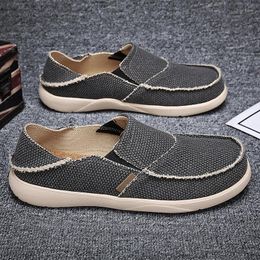 Casual Shoes Drop Summer Canvas Men Slip On Big Size 47 48 Lightweight Breathable 2024