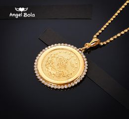 Fashion Pendant Necklaces Muslim Jewellery Totem tree Gold Colour Religion Muslim Jewellery Vintage Necklace For Women Man6705348