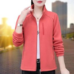 Women's Jackets Fashion Shake Fleece Jacket For Women 2024 Spring Autumn Winter Thickened Warm Coat Hoodie Casual Ladies Outerwear Tops