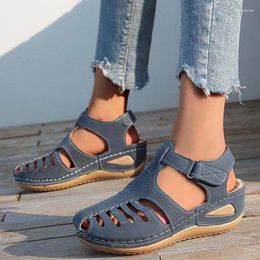 Sandals Fashion Open Toe Summer Women Non-Slip Elegant Women's Wedges Outdoor Buckle Zapatos De Mujer Footwear