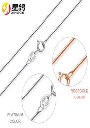 Fashion Women 925 sterling Silver necklace Jewellery silver/rose gold Colour Chain Necklace Jewellery wholesale7929920