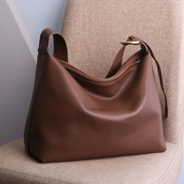 Bag 2024 Large-Capacity Real Cowhide Handbags Autumn And Winter All-match Fashion Shoulder Designer