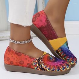 Casual Shoes Women Designer Sneakers Print Flat Comfort Ladies Slip-on Zapatos De Mujer