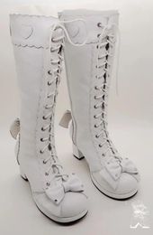 Boots Lovely 6cm Japanese Harajuku Platform Chunky Heel Cosplay Lolita Women Lace Up Princess High