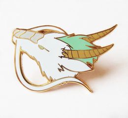 Kohaku Enamel Pin Spirited Aways White Dragon Brooch Anime Fan Collectible Medal Cute Fashion Animal Pins Unique Jewellery Gift2406930