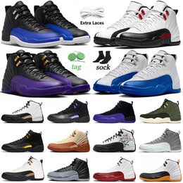 Hotting Selling XII Basketball Shoes Field Purple Blueberry White Red Hyper Royal Low Easter Dark Grey Black Taxi CNY Stealth Royalty Womens Mens Sneakers Trainers