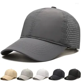 Ball Caps Solid Colour Light Plate Men's Hat Summer Breathable Large Mesh Cap Fast Drying Sun Protection Shade Baseball