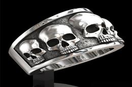 Whole Men039s Rings Fashion Stainless Steel Skull Band Ring Hip Hop Punk Gothic Engagement Jewellery Rings Size 613 for men6985323