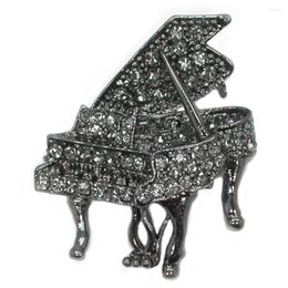 Brooches 60pcs/lot Mixed Colour (Can Notes Color) Wholesale Gift Brooch Crystal Rhinestone Piano Pin C102106