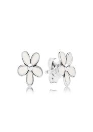White enamel Daisy Stud Earring Original Box set Jewellery for 925 Sterling Silver flowers Earrings for Women Girls1410286