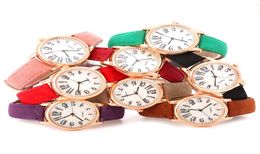 New Arrival Small Dial women dress watches retro leather female clock women039s fashion mini design wristwatches clock5076577