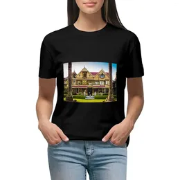 Women's Polos Winchester Mystery House T-shirt Tops Kawaii Clothes Tees Dress For Women Graphic