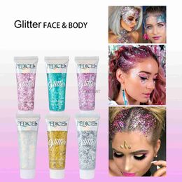 Body Glitter Body Glitter Eyeshadow Hair Fish Scales Gel Lip Dazzle Stage Glitter Ladies Makeup Stage Party Body Glitter Cream Face Jewellery d240503