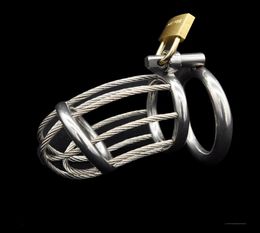 Stainless Steel Cock Rings Male Penis Cage Ring Bondage Slave Metal Devices Belt Sex Toys Adult Products For Men - A1657031136