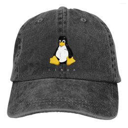 Ball Caps Summer Cap Sun Visor LINUX Hip Hop Computer Programmer Cowboy Hat Peaked Trucker Dad Hats