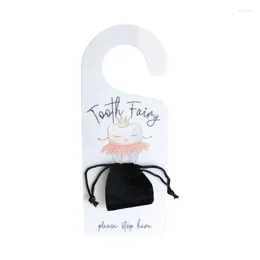 Storage Bags Tooth Fairy Door Hanger With Treasured Keepsakes Encourage Gift For Lost Teeth Kids Dropship