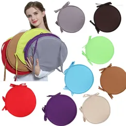 Pillow 30x30cm Solid Colour Round Seat Pad Chair Non-slip Sofa Home Decorative Soft Padchair Chairs