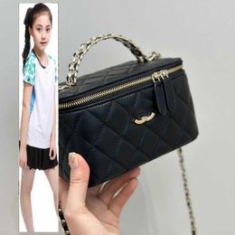 Kids Bags Luxury Brand CC Bag Womens Classic Cosmetic Case Box Vanity Quilted Mini Bags With Top Diamond Handle Totes Metal Hardware Matelasse Chain Crossbody Should