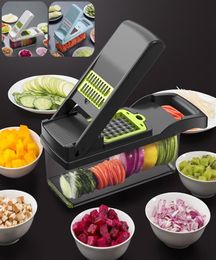 Multifunctional Vegetable Cutter Shredders Slicers Fruit Potato Peeler Carrot Grater Kitchen Accessories Basket Vegetable Slicer306702996