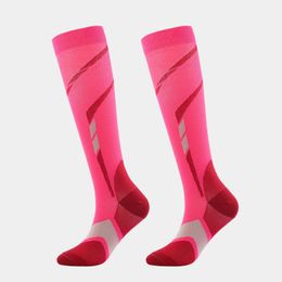 Ski Sports Long Compression Socks Outdoor Running Elastic Leg Protection Pressure 240428
