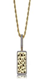 Factory Bottom Dog CZ Iced Out Necklace Cool US Pendant Necklace Hiphop Men Pendant Jewelry Bling Plate Accessory 67019012266944