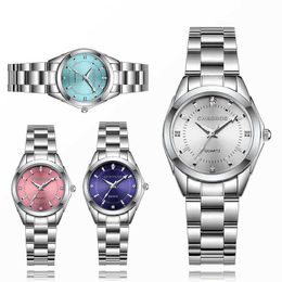 Wristwatches CHRONOS Elegant Women Luxury Ladies Fashion Brand Wrist Japan ment Stainless Steel Gift for Female Girlfriend d240430