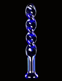 170x30mm Blue Crystal Dildo Glass Sex Toys Anal Plugs Butt Plug Adult Anus Massager4739488