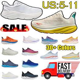 New Designer shoes One Bondi 8 outdoor Shoes mens and Womens Platform Sneakers Clifton 9 Men Black White Mens trainers size 36-45