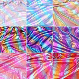 Fabric Bronzing Fabric Gradient Laser for Sewing Wedding Dance Stage Performance Spandex Elastic by Metres d240503