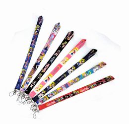 Fashion Sailor Anime Moon Movie Key lanyard Car KeyChain ID Card Pass Gym Mobile Phone Badge Kids Key Ring Holder Jewelry2137456