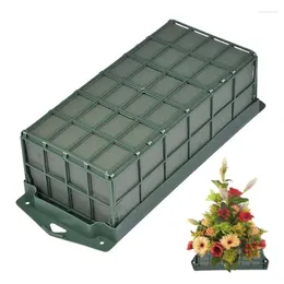 Decorative Flowers 1Pc Flower Stand Foam Blocks Artificial Arrangement DIY Rectangle Dry Floral Bricks Holder Cage