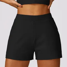 Active Shorts Women Yoga Thread High Waist Workout Fitness Loose Fitting Ladies Gym Running Short Pants