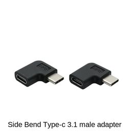 90 Degree Right Angle USB 3.1 Type C Male To Female Converter L Shape USB-C Adapter for Smart Phones Portable Connector