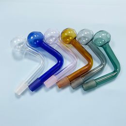 SmokPro 14mm Male 90 Degree Glass Oil Burner Smoking Pipe For Dab Rig Bubbler Water Hookah Bong
