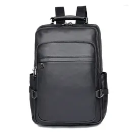 Backpack Genuine Cow Leather Outdoor High Capacity Large Size Bag Pack Laptop For Male