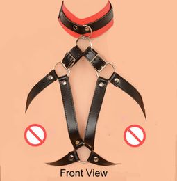 Female Bondage Device Bondage Cloth Bra Collar Suit Breast Bondage Gear Breast Restraint Belt Flirting Charming Slave Fetish Eroti1280498