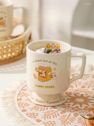 Mugs Cute Mug Girl's Office Design Ceramic Water Household Milk Coffee Cup