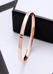 bangle designer gold sliver rose with lock bracelets charm stainless steel jewelery women fashion jewelry accessories wedding wome2554095