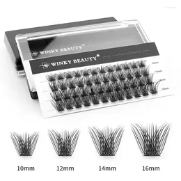 False Eyelashes Winky Beauty Heat Bonded Cluster Lashes Cilia Soft Ribbon Strip Extensions Custom Packaging Eyelash