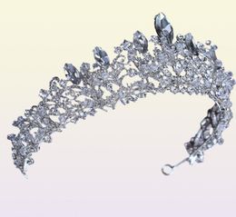 European style big crown headwear bride wedding tiara bridal makeup headdress princess baroque crown wedding hair accessories C1818197812