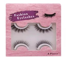 2021 Self adhesive 2 Pairs Eyelashes Natural Look NO glue and Magnet block Light as Air Easy to wear Reusable6361429