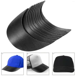 Berets 10pcs Baseball Hat Brim Peaked Visor Shaper Inserts Sun Shield Support Caps Liners Plug-In