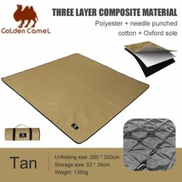 GOLDEN CAMEL Camping Mat Ultralight Outdoor Picnic Blanket Waterproof Beach Blanket Moisture-proof Mats Camping Equipment Summer 240429