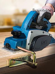 Decorative Figurines Electric Planer Small Portable Desktop Woodworking Multi-Function Hand Push Wood Compacter