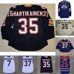 Kob #7 Ryan Martindale 37 Denis Grebeshkov 35 Teemu Hartikainen 35 F Tuohimaa 25 Erick Lizon cusotm any name any number Hockey Jersey