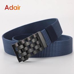 Belts Cintures For Men Nylon Canvas Men's Fabric Belt Fashion High Quality Webbing Designer Jeans Working Male ZX006