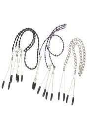 Female Breast Vaginal Nipple Clamps with Chain Clip BDSM Bondage Metal Sex Toy D2814291553