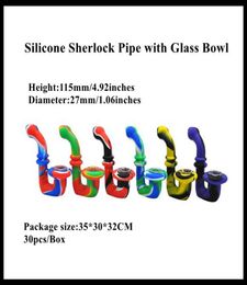 Silicone Smoking Spoon Silicone Bubbler Rasta Colour Silicone Handpipe 110mm Length whole on 9062567